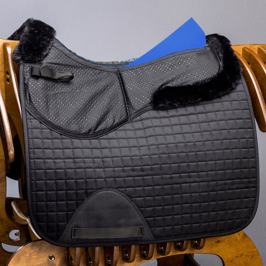 Fleece Trim Adjustable Dressage Saddlecloth
