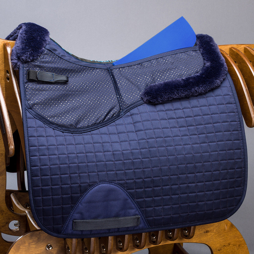 Fleece Trim Adjustable Dressage Saddlecloth