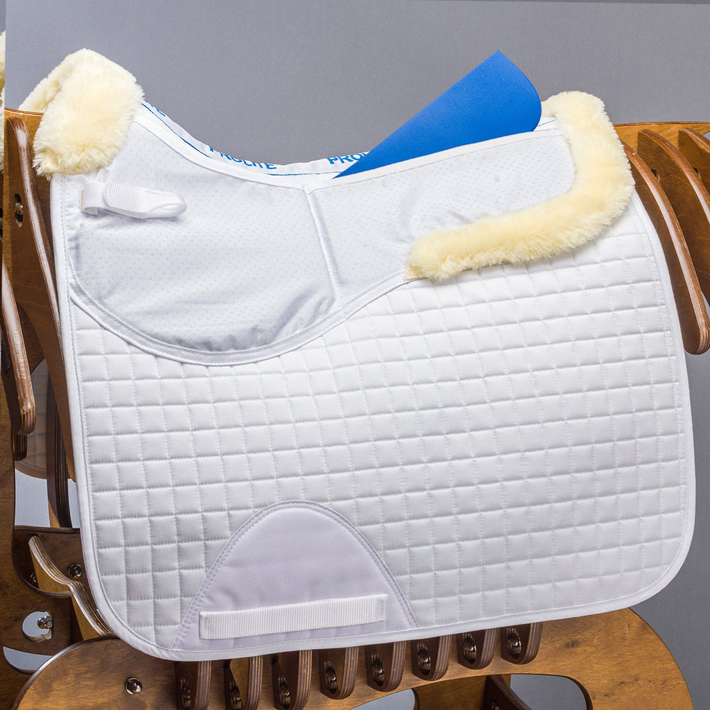 Fleece Trim Adjustable Dressage Saddlecloth