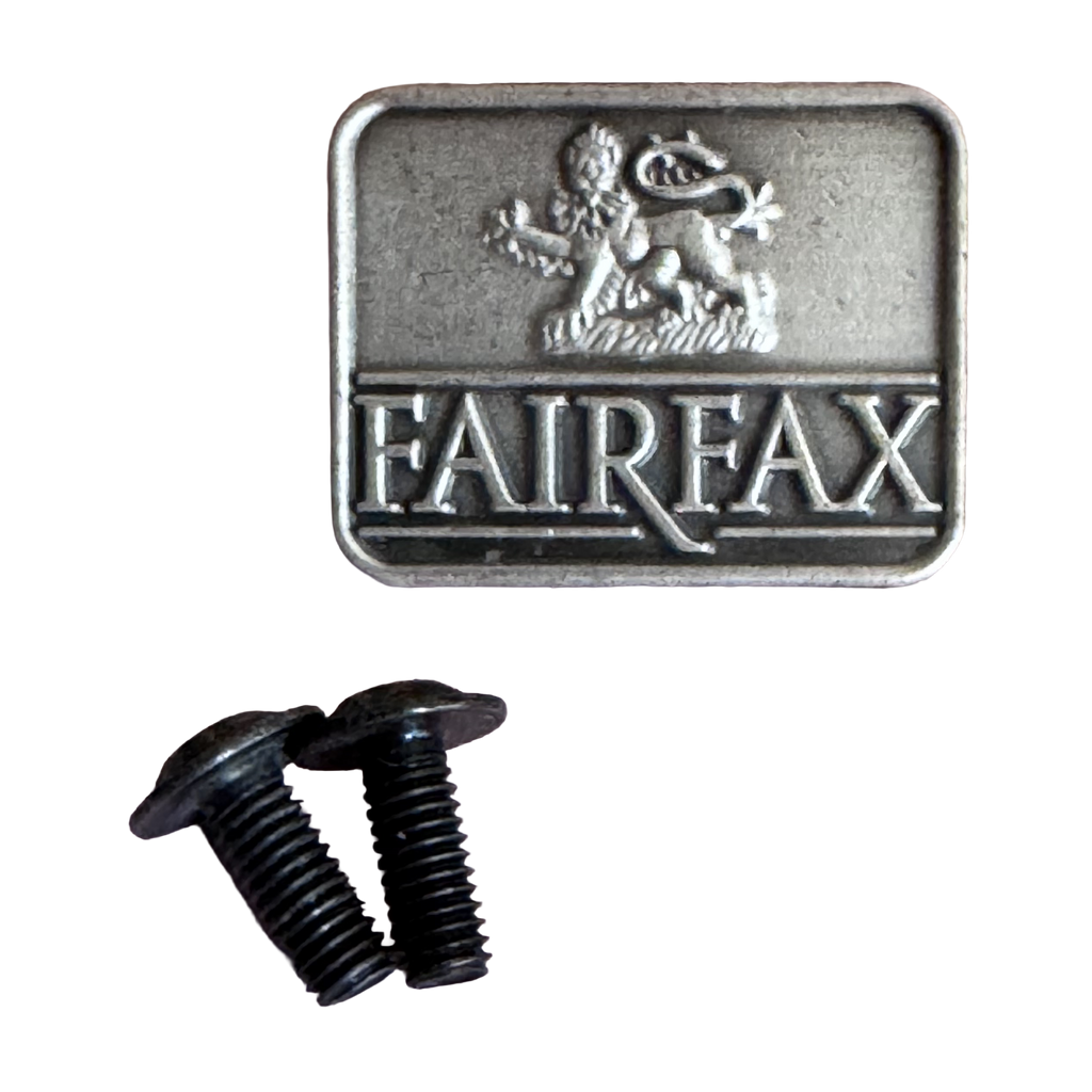 Fairfax Bridle Badge and Screw Set