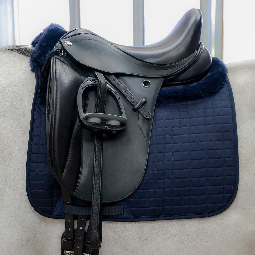 Fleece Trim Adjustable Dressage Saddlecloth